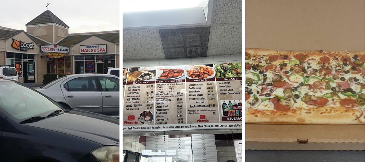 Chef's Corner Pizzeria Menu